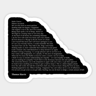 Thomas Harris Quotes Sticker